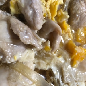 鶏肉と卵だけで！レンジで簡単親子丼風